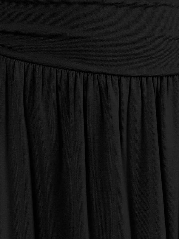 Simlu Womens Regular and Plus Size Skirt with Pockets Below The Knee Length Ruched Flowy Skirt Midi Skirt for Women - CHALIER