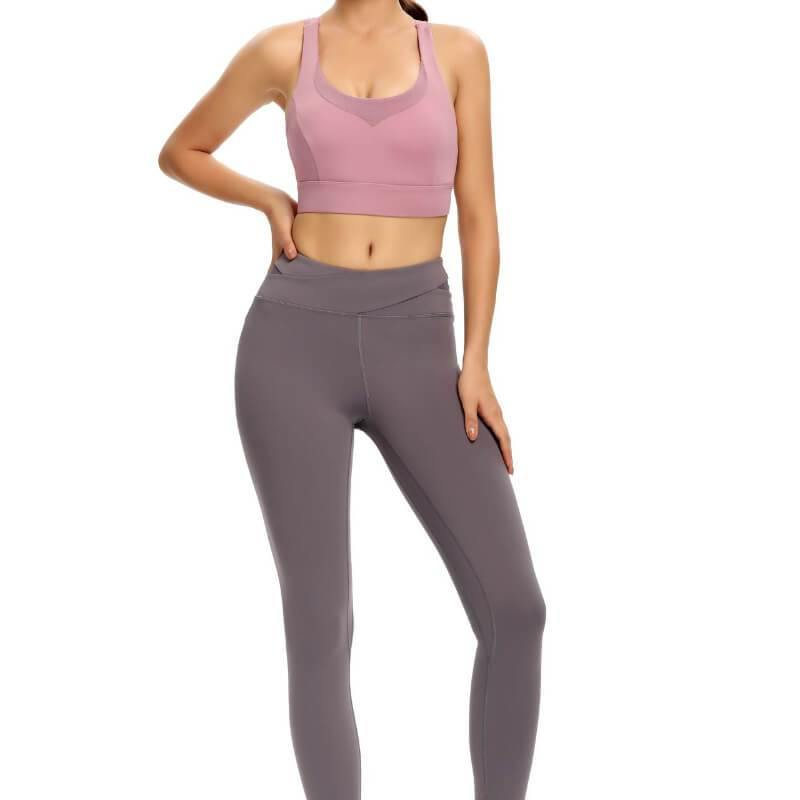 Womens Sports Bra Wireless Bra Racerback Removable Pads Workout Active Yoga Sports Bra - CHALIER