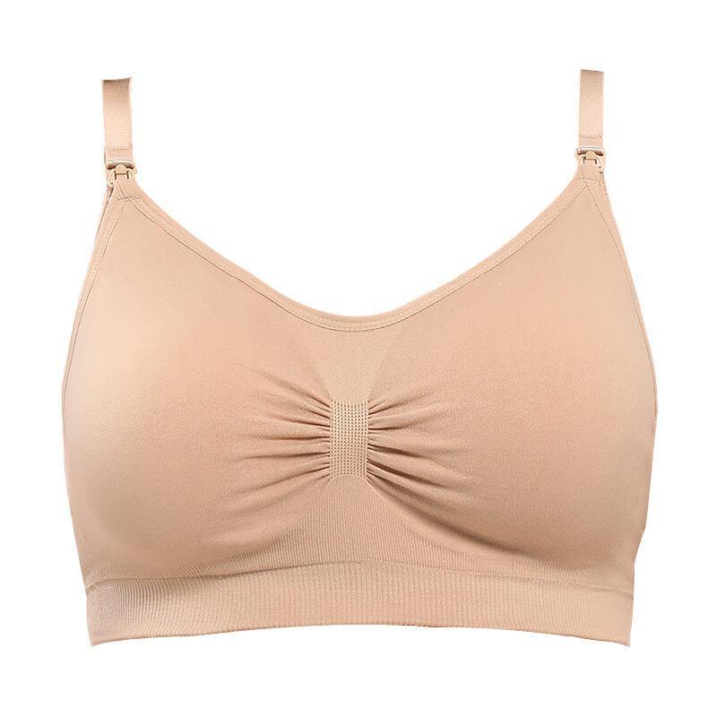 Womens Comfort Seamless Nursing Bra for Breastfeeding Wireless Maternity Plus Size Bra - CHALIER