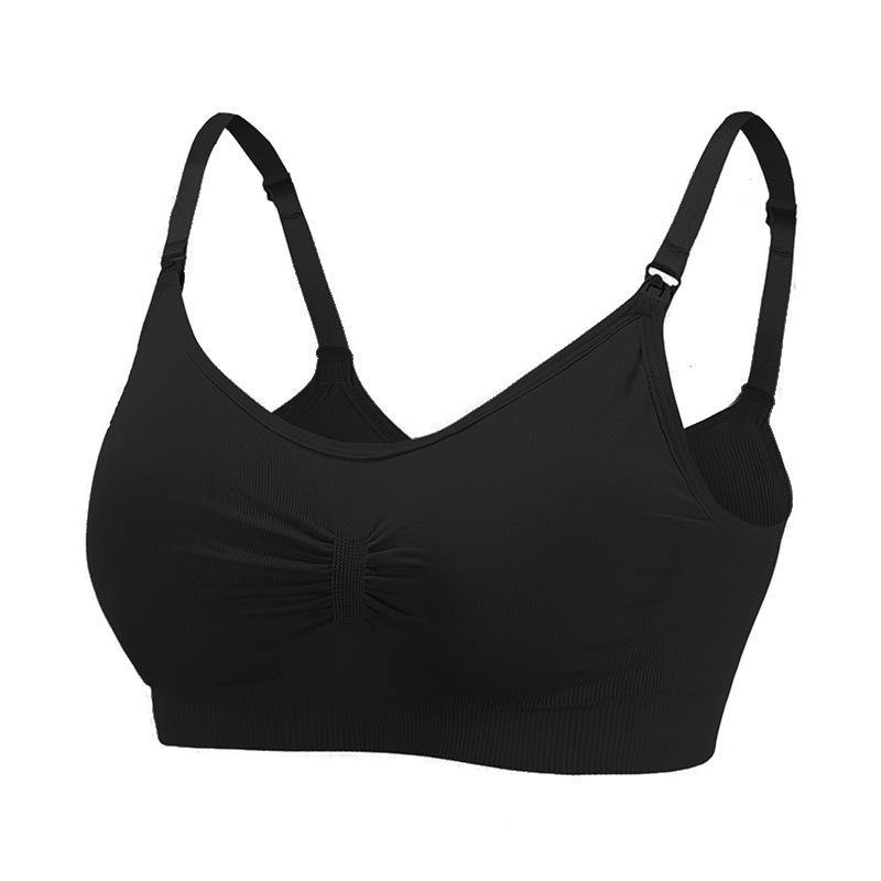 Womens Seamless Wirefree Comfort Nursing Bra Breastfeeding Maternity Bra - CHALIER