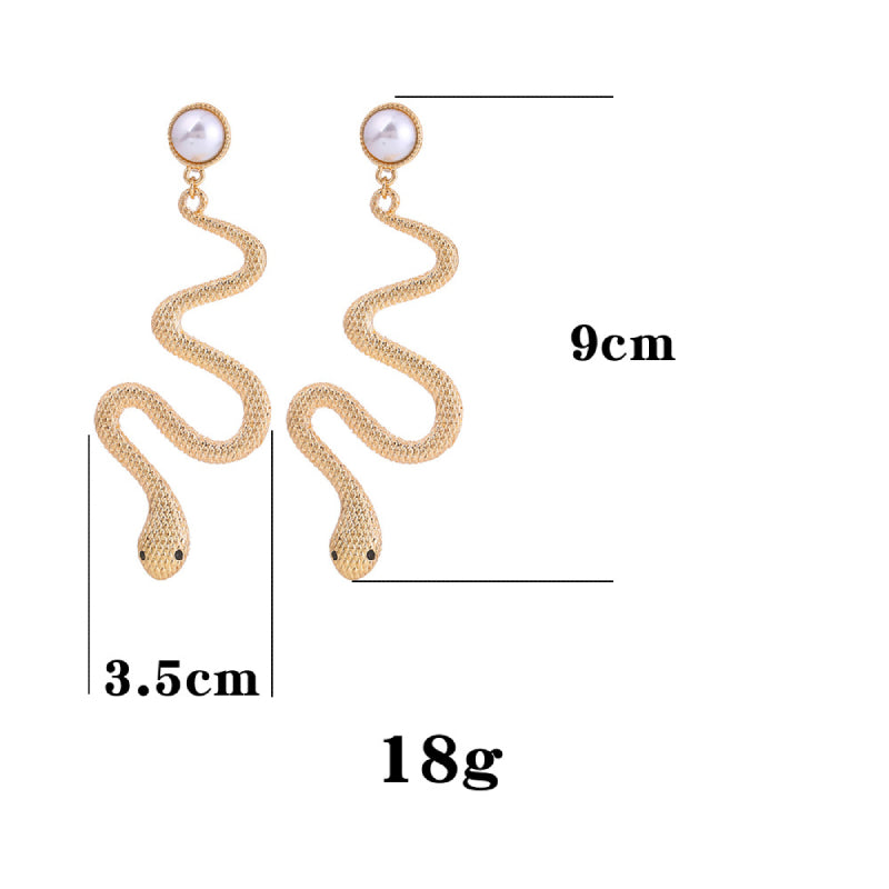 Female Hot Drop Earrings Woman Snake Earrings