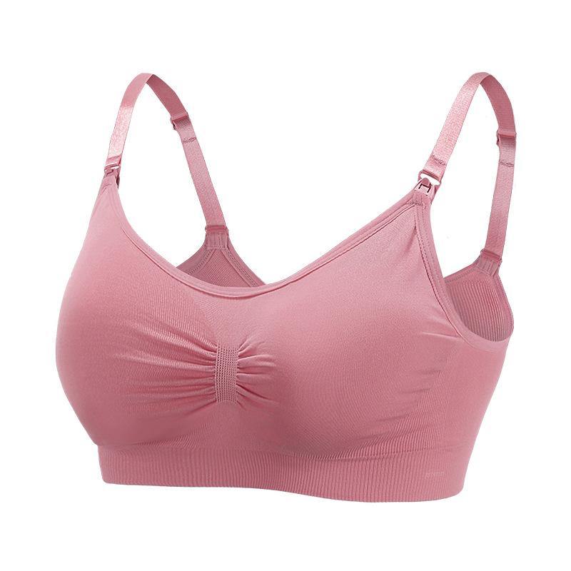 Womens Seamless Wirefree Comfort Nursing Bra Breastfeeding Maternity Bra - CHALIER