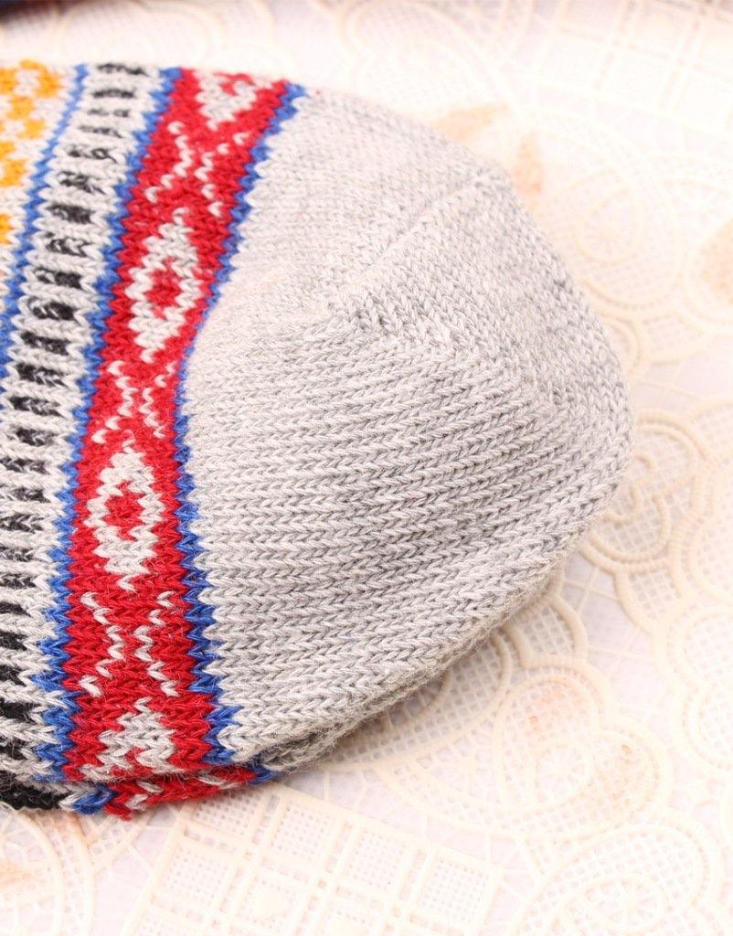 Chalier Men Winter Socks Colorful Stripes 3 Pack - CHALIER