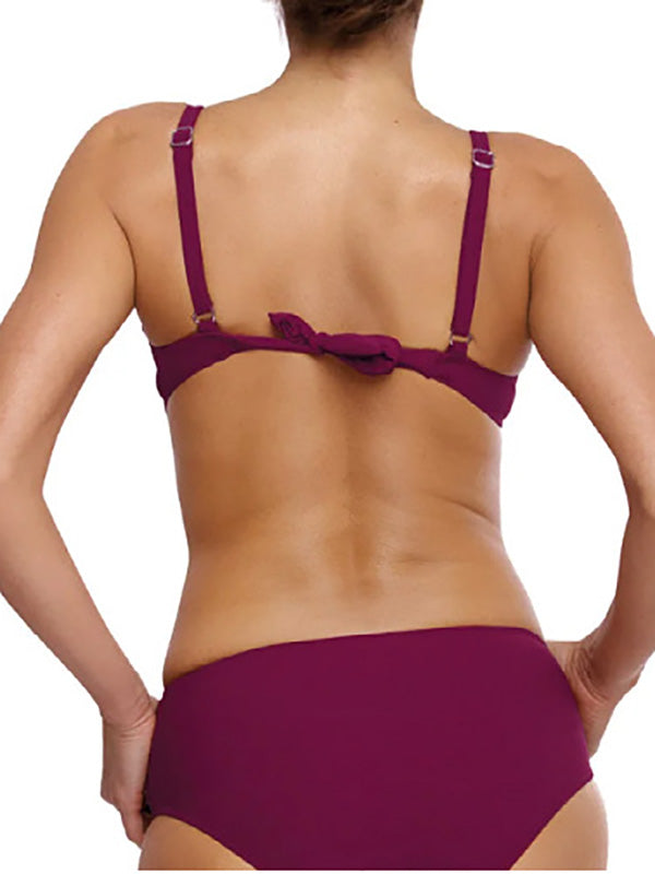 Women's Sexy Simple Push Up Two-Piece Bikini Set Solid Color