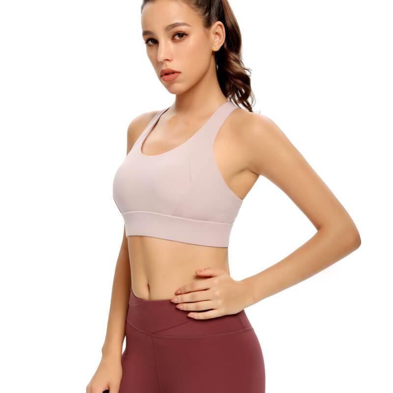 Women Sport Bra Crisscross Removable Pads Bra for Yoga Running Athletic Gym Workout Fitness - CHALIER