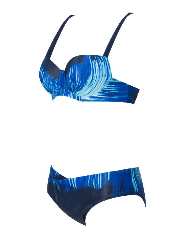Women's Push Up Bikini Set Blue Separates
