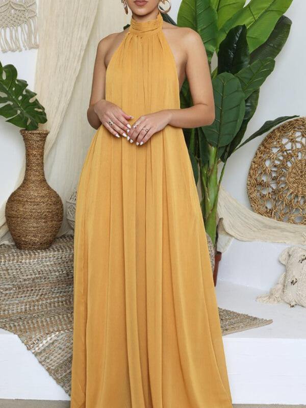 Women Casual Chiffon Loose Backless Jumpsuits - CHALIER