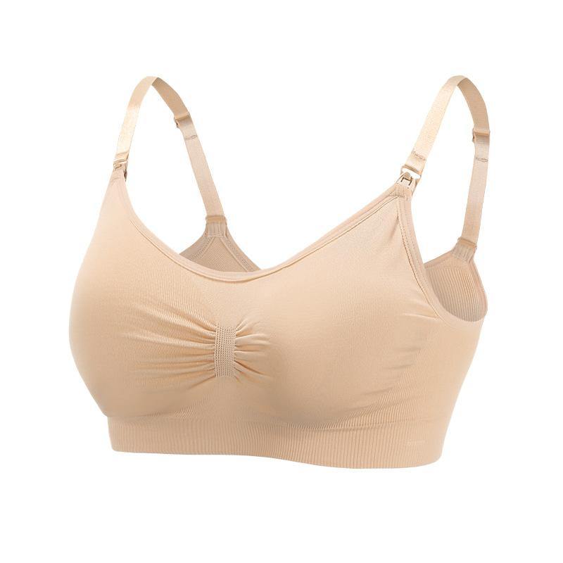 Womens Seamless Wirefree Comfort Nursing Bra Breastfeeding Maternity Bra - CHALIER