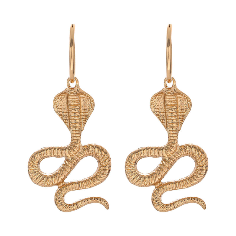 Female Design Drop Earrings Woman Snake Earrings