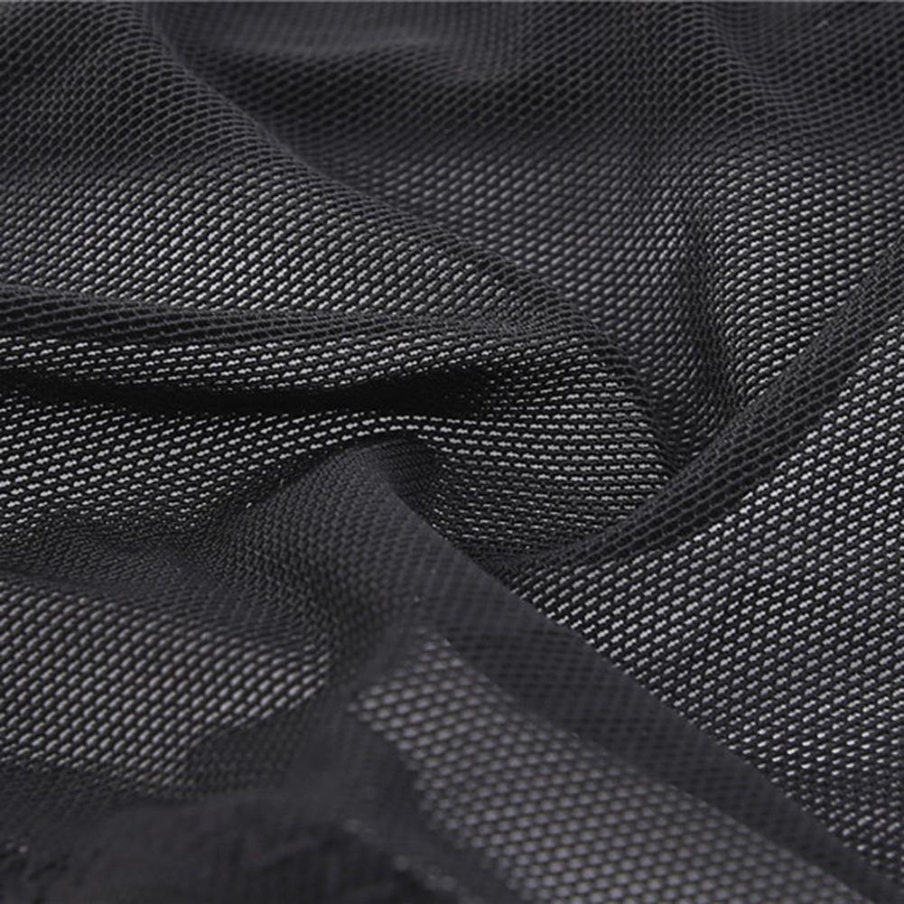 Ultra-thin Sexy Lingerie Plus Size Black Transparent Mesh Bra and Panty Set - CHALIER