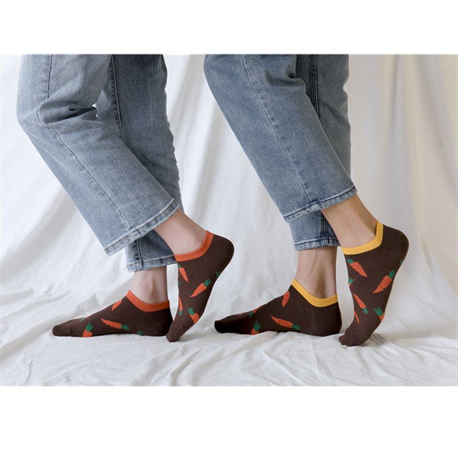 Chalier Mens Casual Ankle Street Hip-hop Carrot Socks