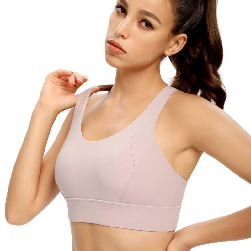 Women Sport Bra Crisscross Removable Pads Bra for Yoga Running Athletic Gym Workout Fitness - CHALIER