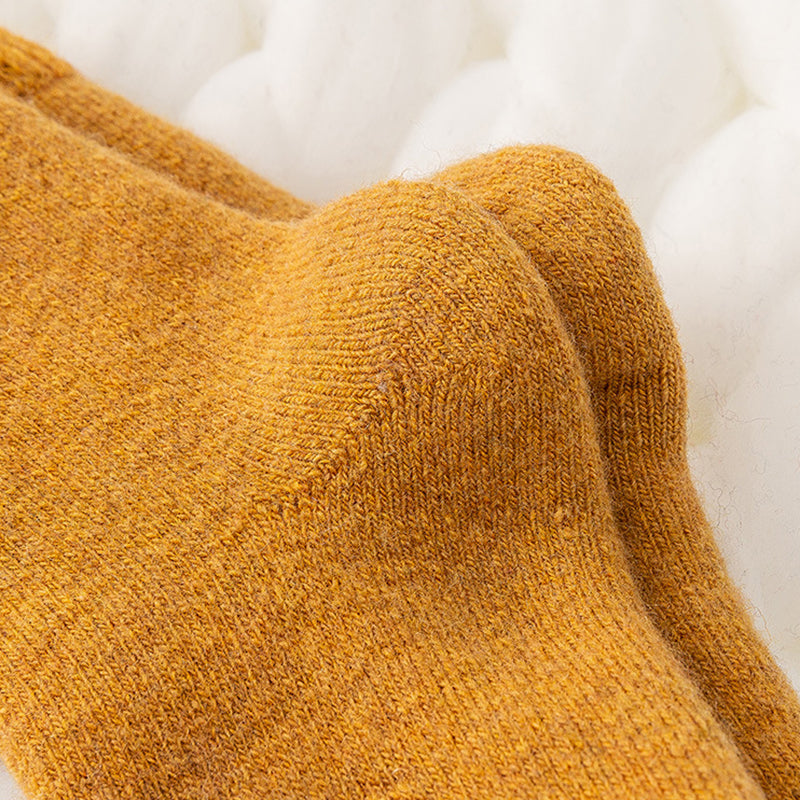 Womens Thickened Wool Winter Crew Socks 5 Pairs