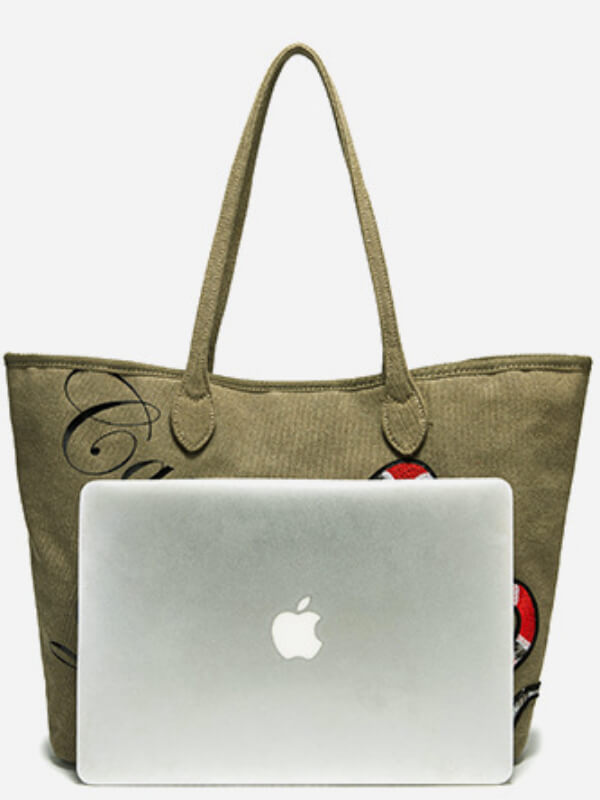 Women Printed Canvas Tote Bag