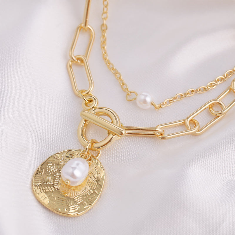 Female Layered Necklaces Women Gold Hot Choker