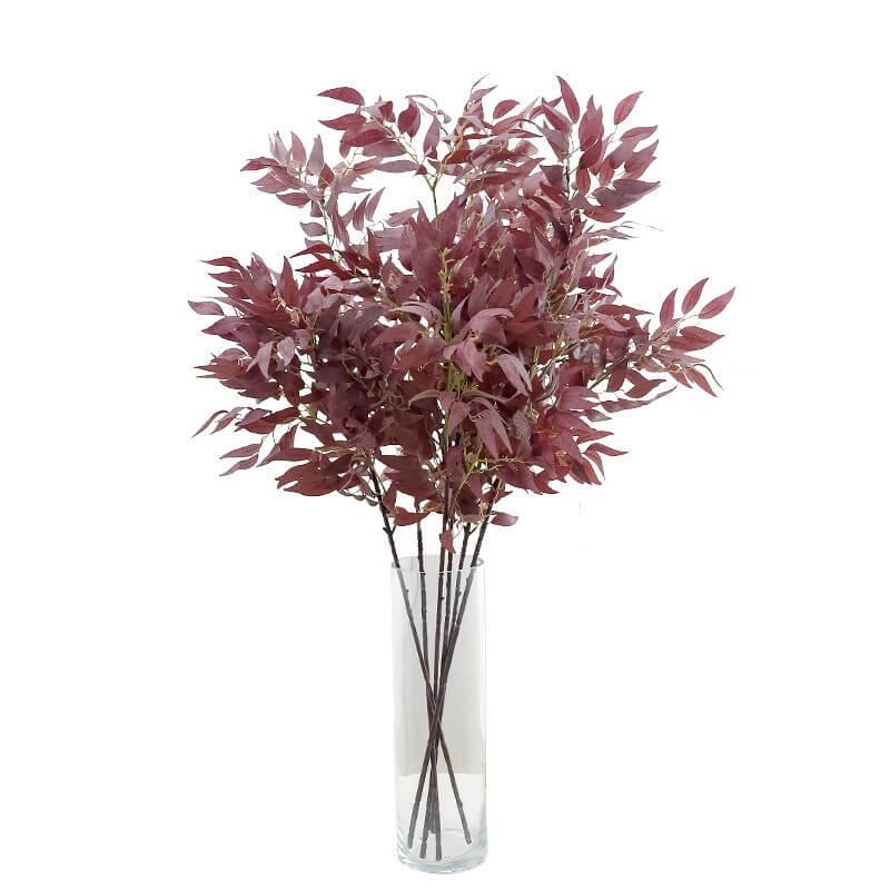 Artificial Willow Bouquet Fake Leaves Fake Plants For Home Christmas Wedding Decoration - CHALIER