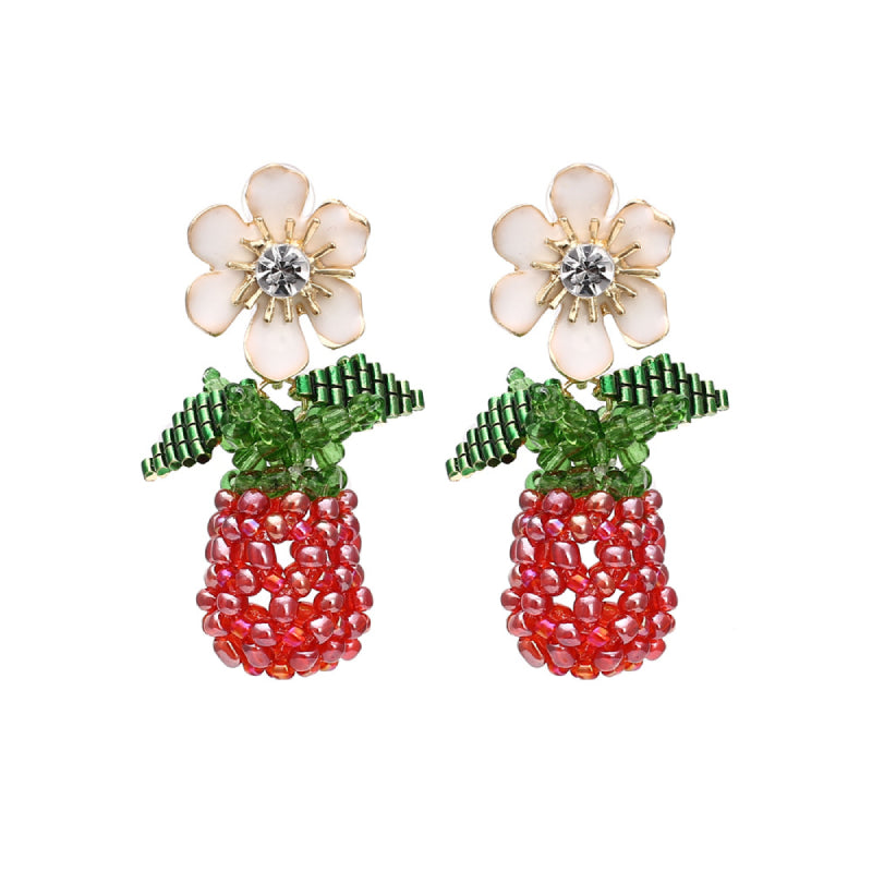 Female Hot Earrings Women Design Pineapple Earrings
