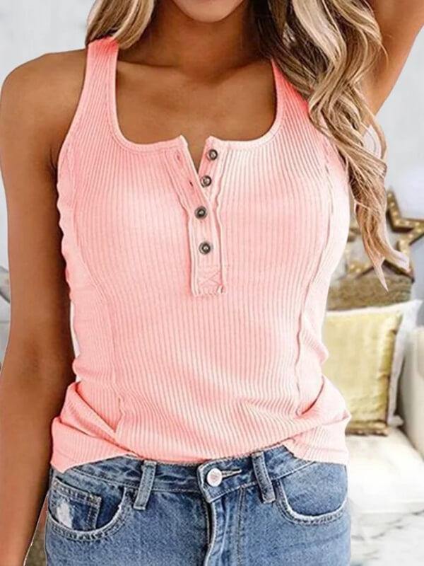 Women Casual Tank Sleeveless Holiday Top - CHALIER