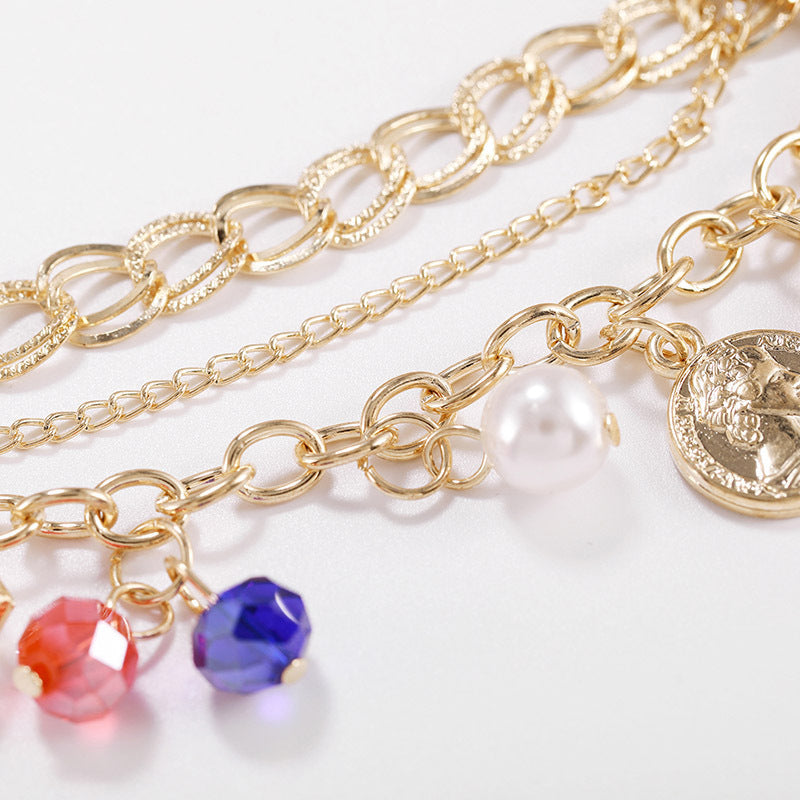 Female Fashionable Drop Bracelets Design Colorful Jewelry