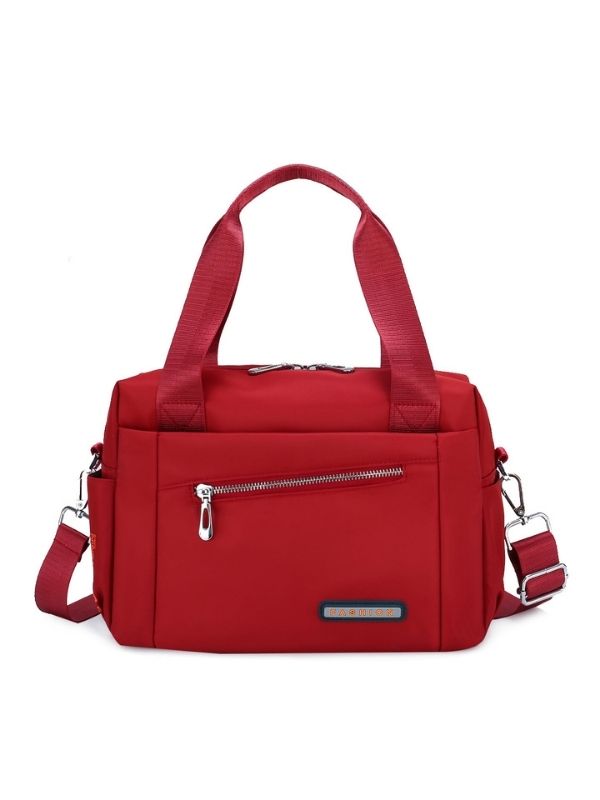 Women Solid Simple Oxford Fabric Shoulder Messenger Handbag