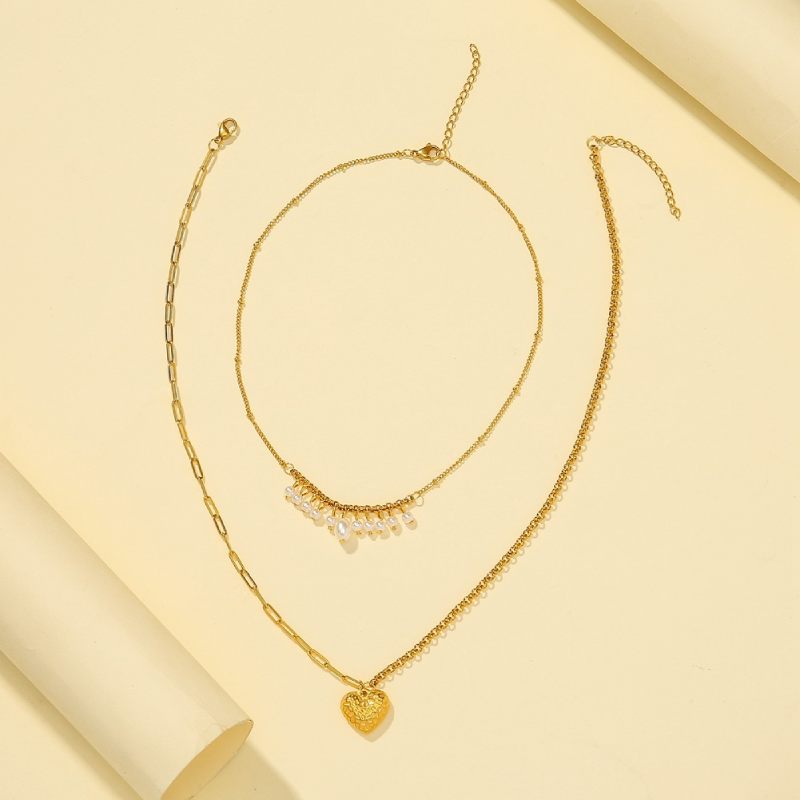 Female Hot Necklaces Women Gold Layered Choker Design Jewelry