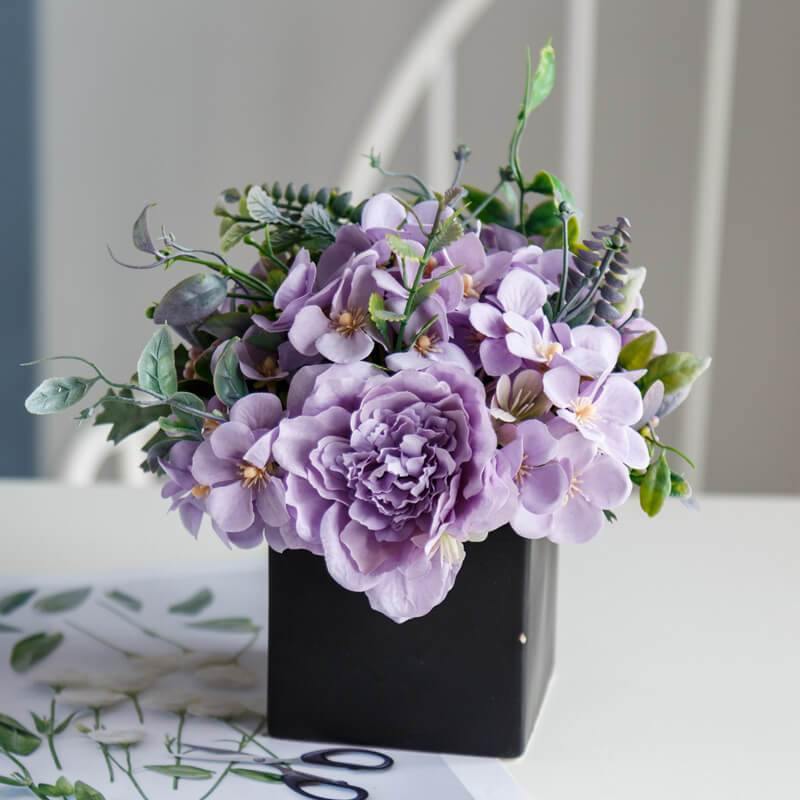 Artificial Flower Potted Fake Flower Combos For Living&Room Table Setting Decoration - CHALIER