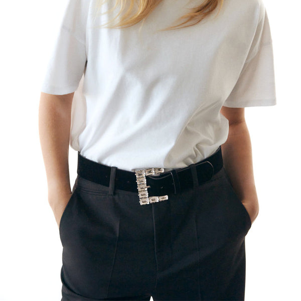 Women Design Dress Belt Fashion Square Metal Belt