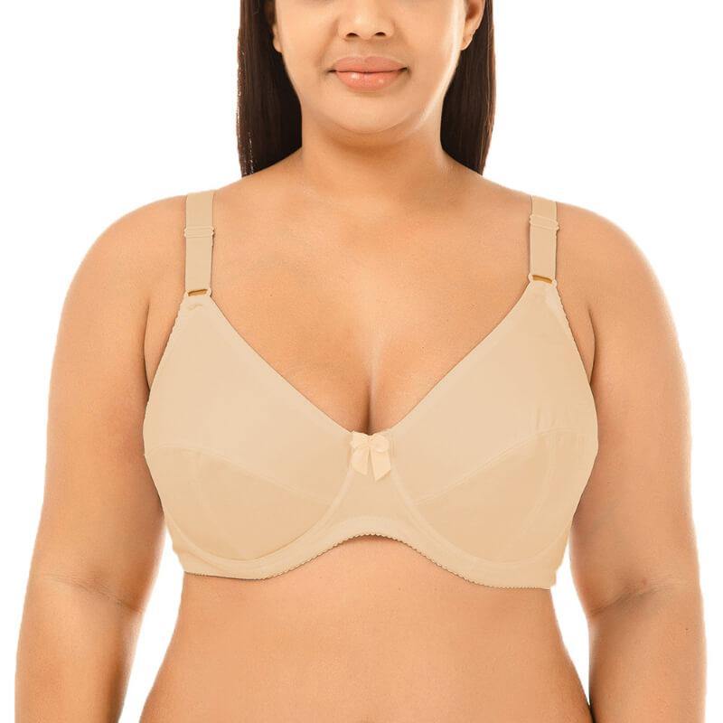 Womens Plus Size Padded Sexy Comfort Full Coverage Push Up Bra - CHALIER