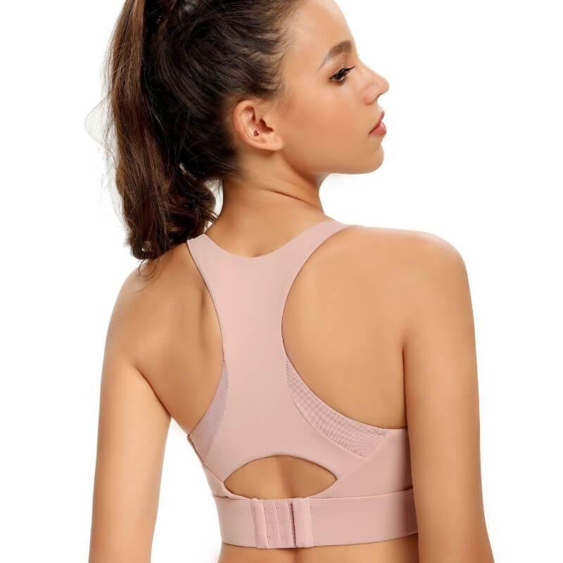 Womens Sports Bra Wireless Bra Racerback Removable Pads Workout Active Yoga Sports Bra - CHALIER