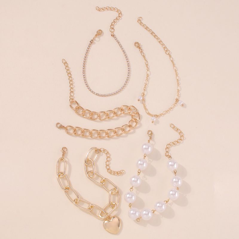 Female Fashionable Bracelets Woman Design Gold Jewelry Set