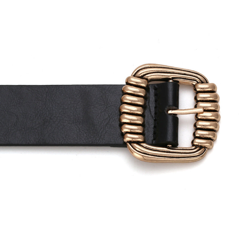 Women Design Fashion Dress Belt Hot Square Metal Belt