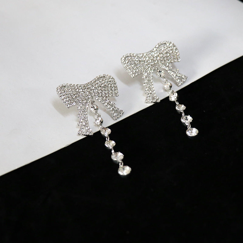 Female Hot Earrings Women Design Bowknot Drop Earring