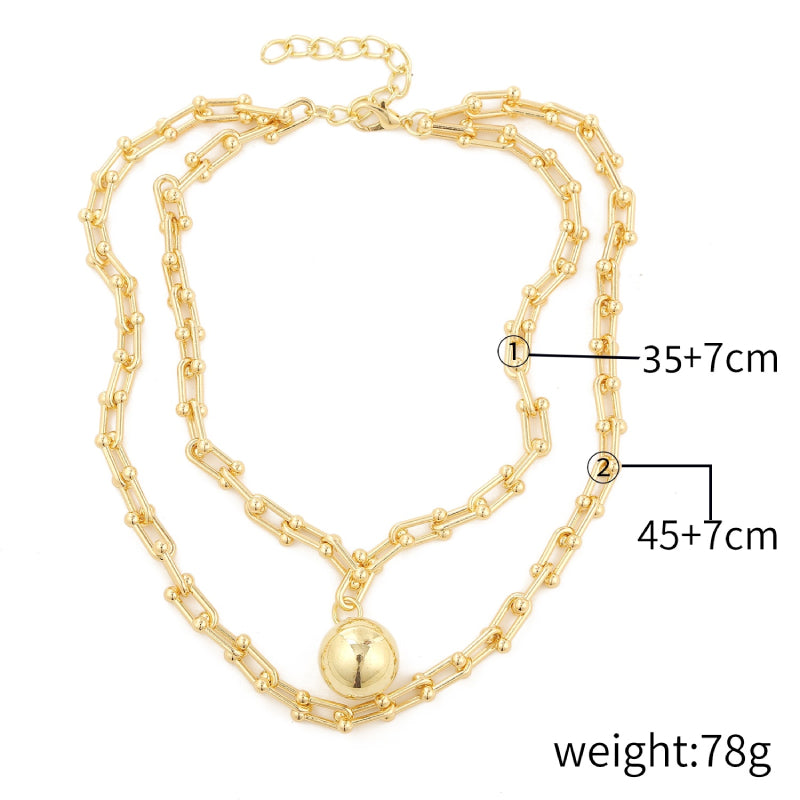 Female Layered Necklaces Women Gold Design Fashionable Choker