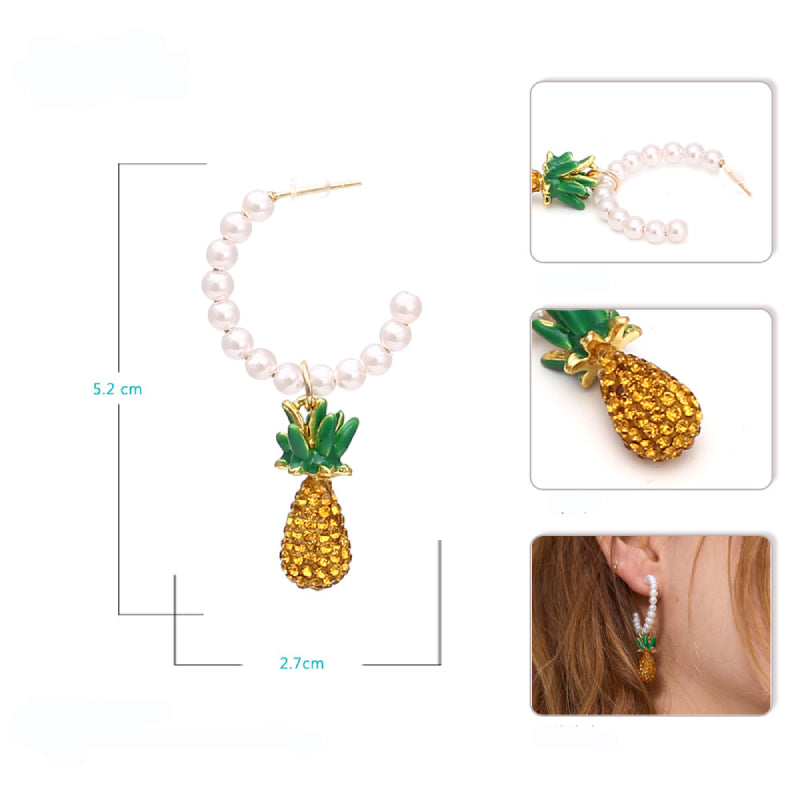 Female Fashionable Earrings Women Pineapple Drop Earrings
