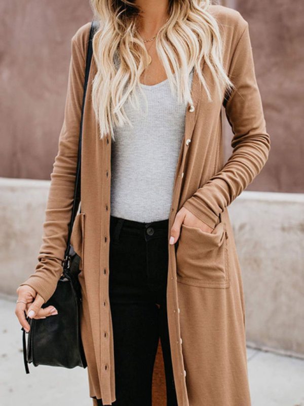 Women's Design Outwear Casual Long Coat
