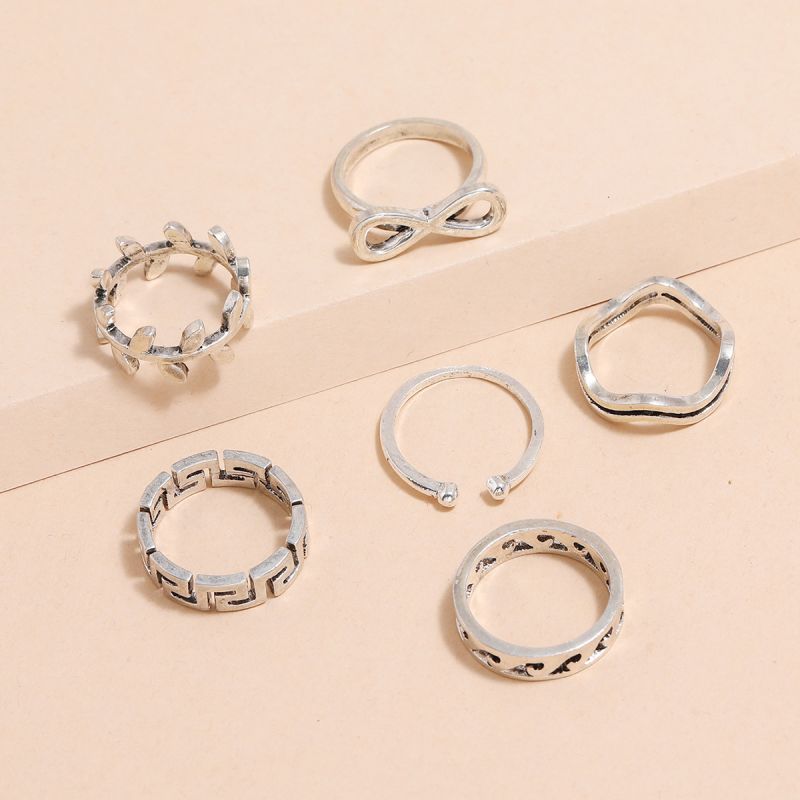 Female Design Rings Woman Bohemia Jewelry Set