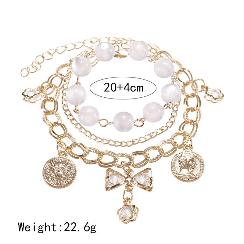 Female Design Bracelets Women Hot Gold Bowknot Jewelry