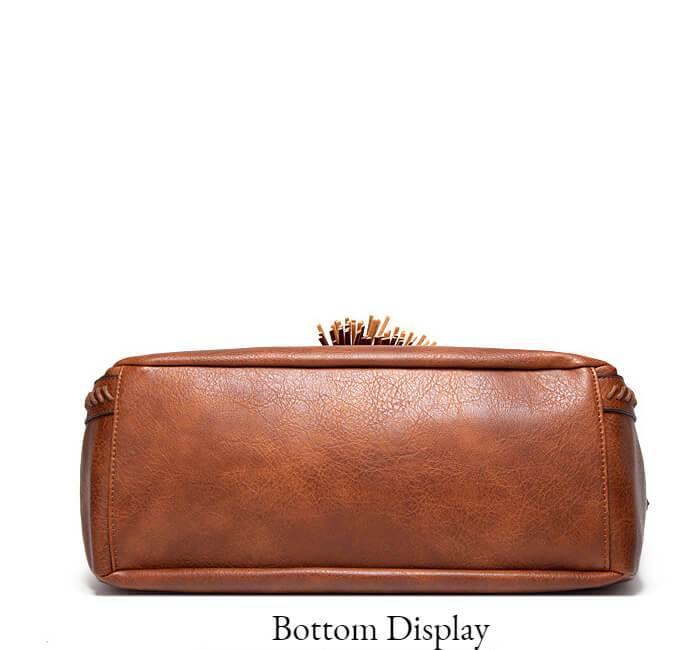 Ladies Handbags PU Daily Simple Vintage Shoulder Bucket Handbag - CHALIER