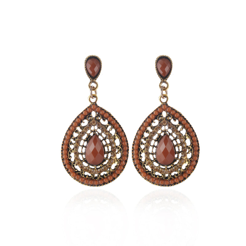 Female Bohemian Earrings Women Circle Drop Earrings