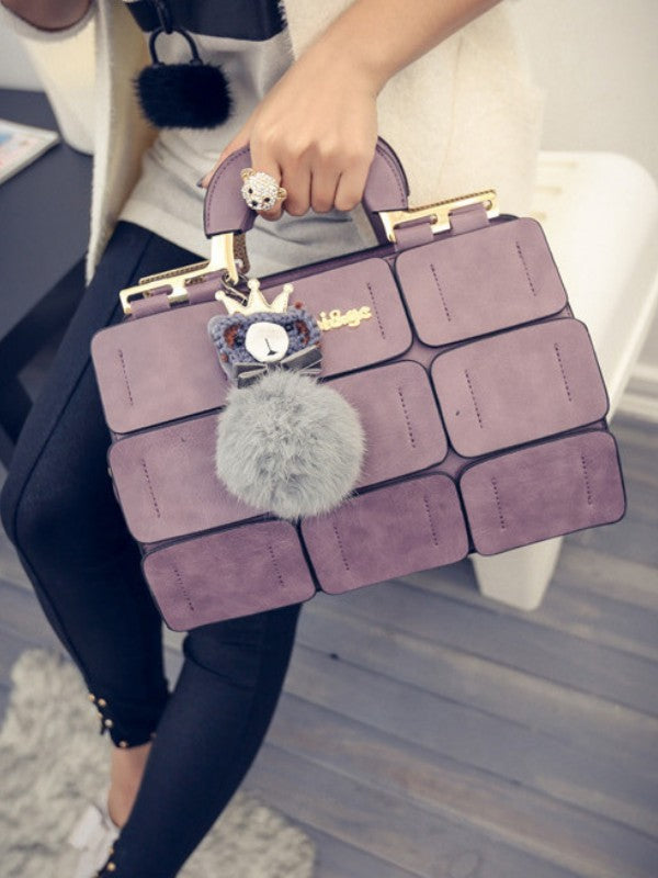 Women's Handbags Solid PU Leather Handbags