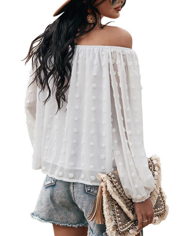 Women Off The Shoulder Top&Blouse - CHALIER