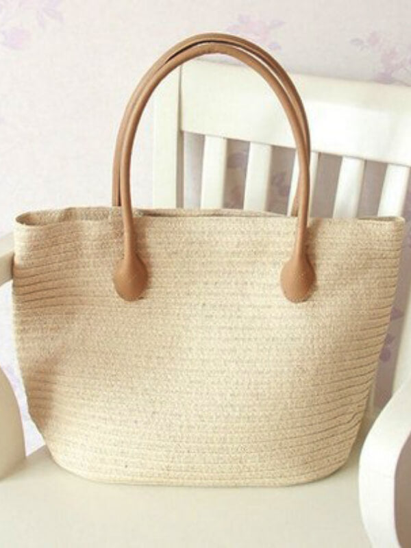 Women Woven Straw Handbags Straw Beach Woven Handbag
