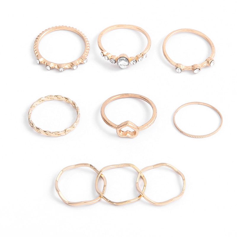 Female Hot Rings Woman Design Simple Jewelry Set