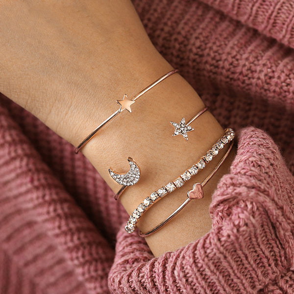 Female Bohemia Bracelets Women Hot Jewelry Set