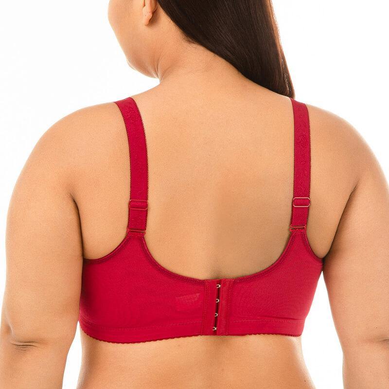 Women Plus Size Lace Push Up Full Coverage Bra - CHALIER