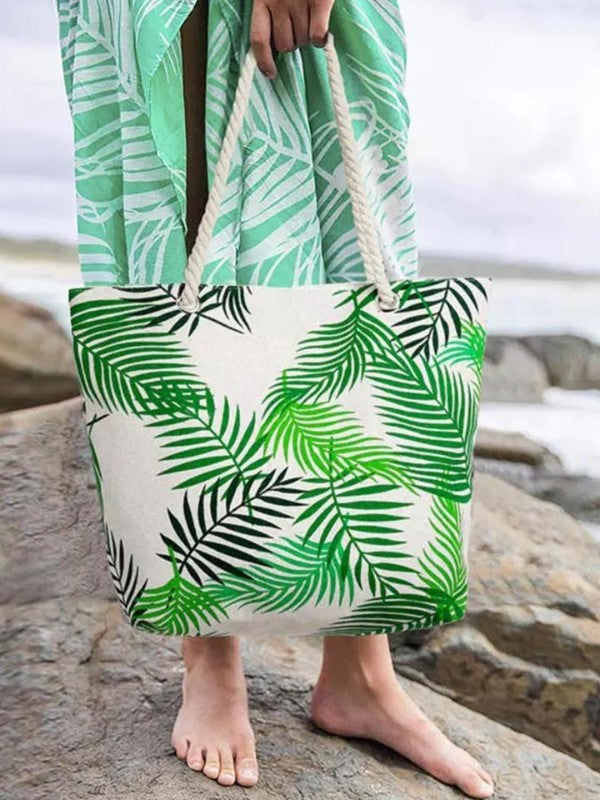 Women's Tropical Palm Leaf Handbags Leaf Print Handbag