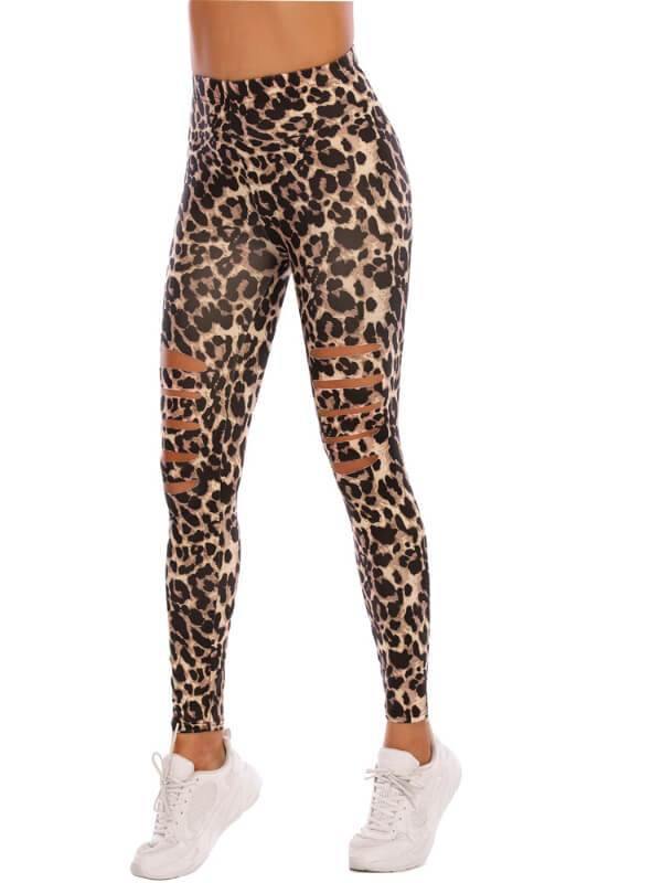 Women Hollow Out Fitness Activewear Leggings - CHALIER