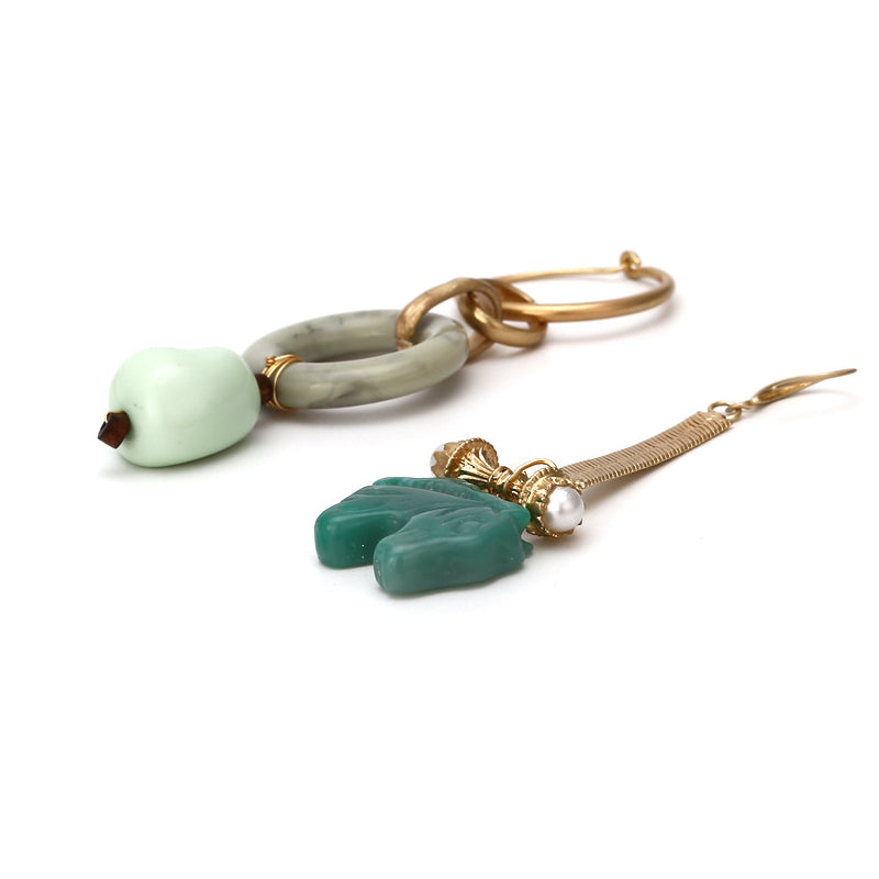 Female Fashionable Earrings Women Asymmetric Drop Earrings