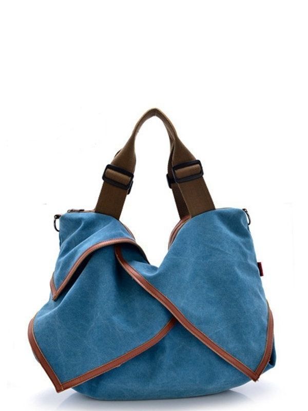 Women Canvas Portable High Capacity Handbags Crossbody Shoulder Bag