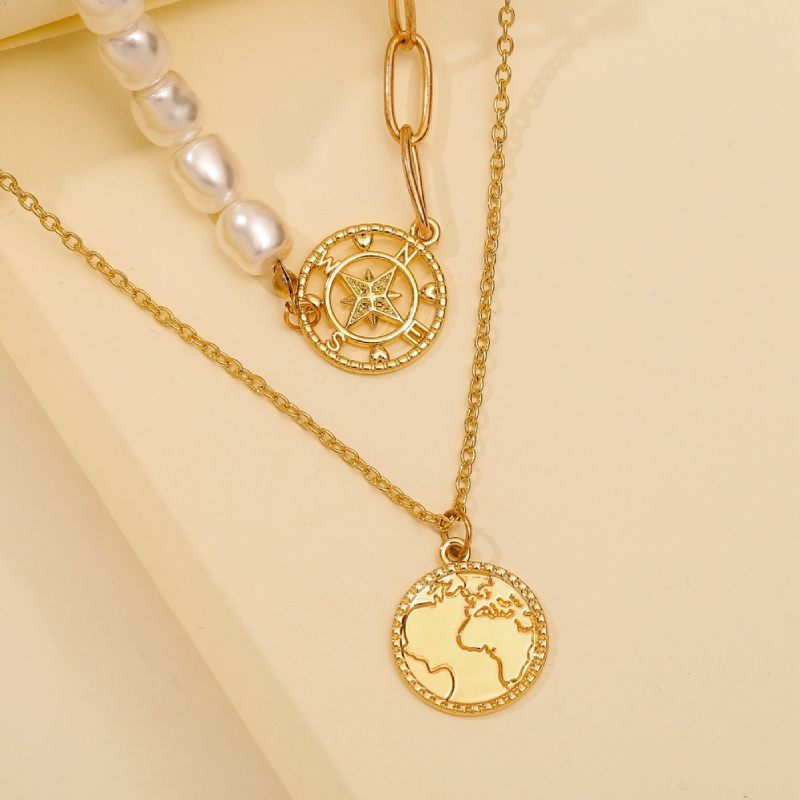 Female Hot Necklaces Women Gold Layered Choker Jewelry